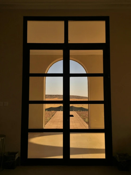 a view from inside a building looking outside