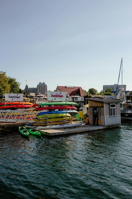 a houseboat is parked on the dock