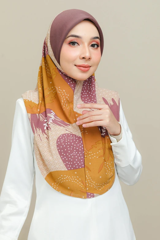 a beautiful young asian woman in a turban