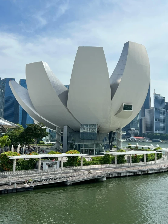 the art and architecture of singapore seen from the bay