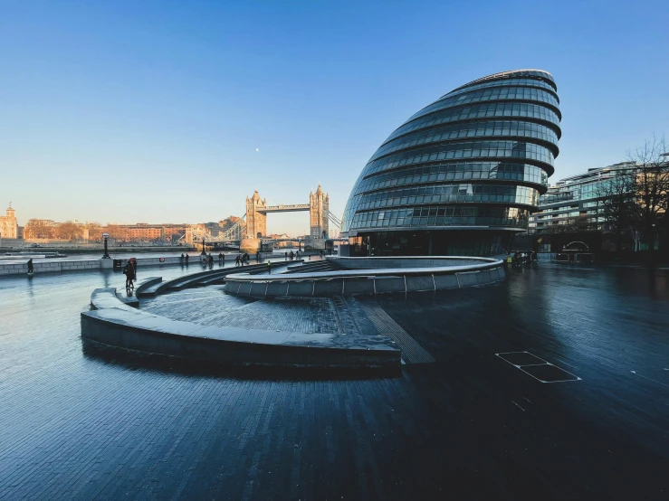 the gher building on the river thames in london