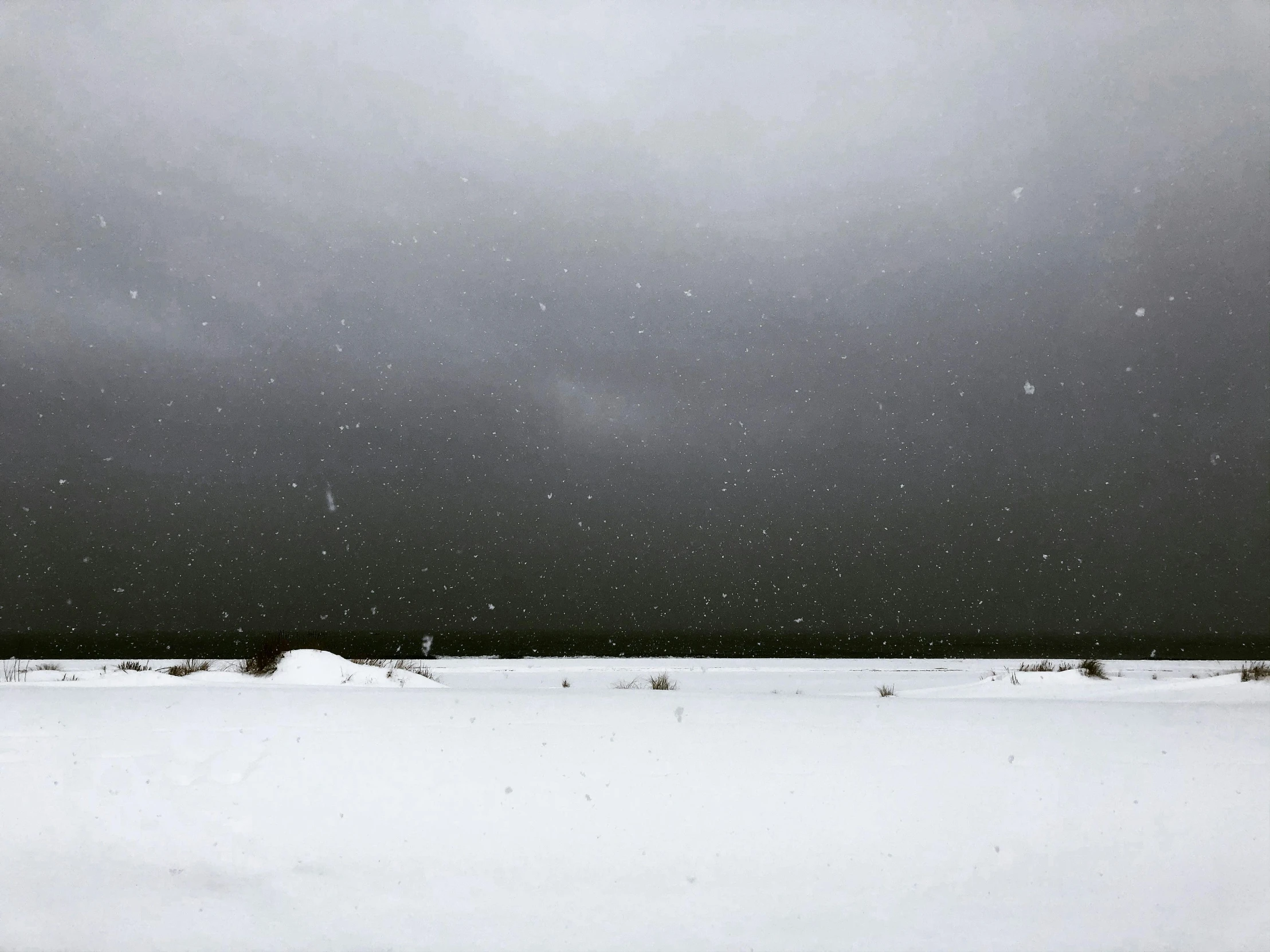 a man is holding a ski board in the snow