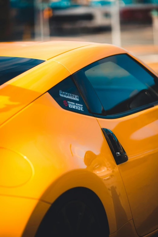 a close up view of the hood and trunk of a vehicle