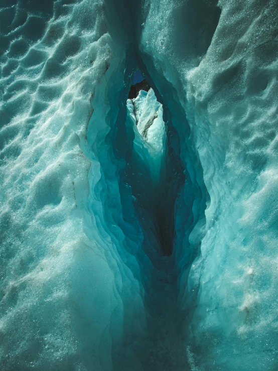 an image of an ice - covered stream in the water