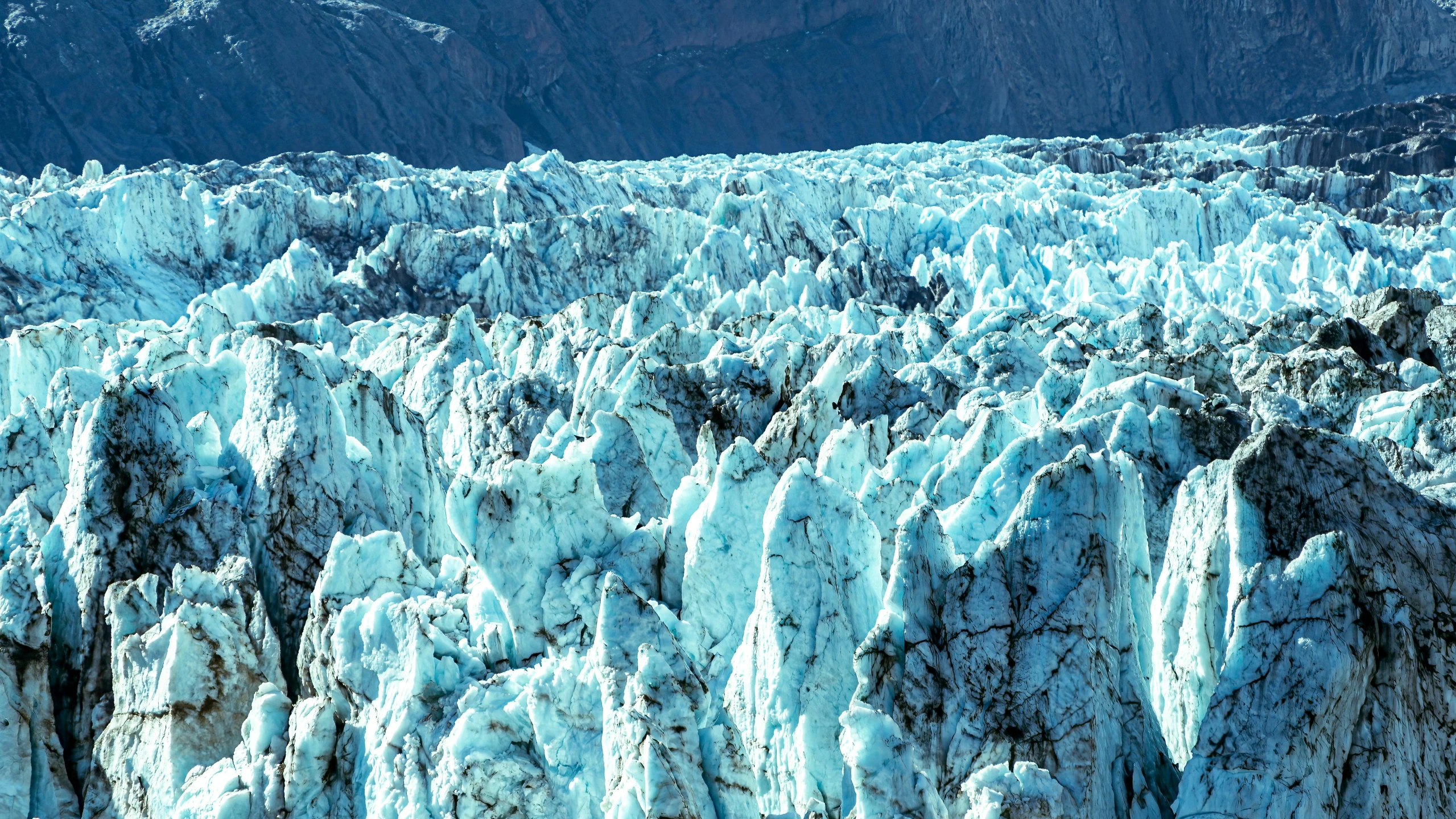 an incredible po of some ice formations and trees