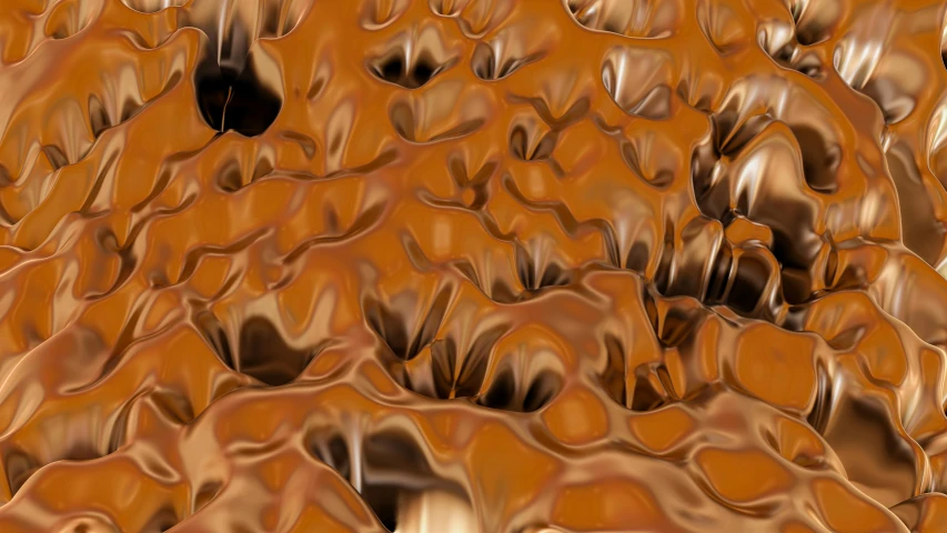 abstract image of an arrangement of orange and brown shapes