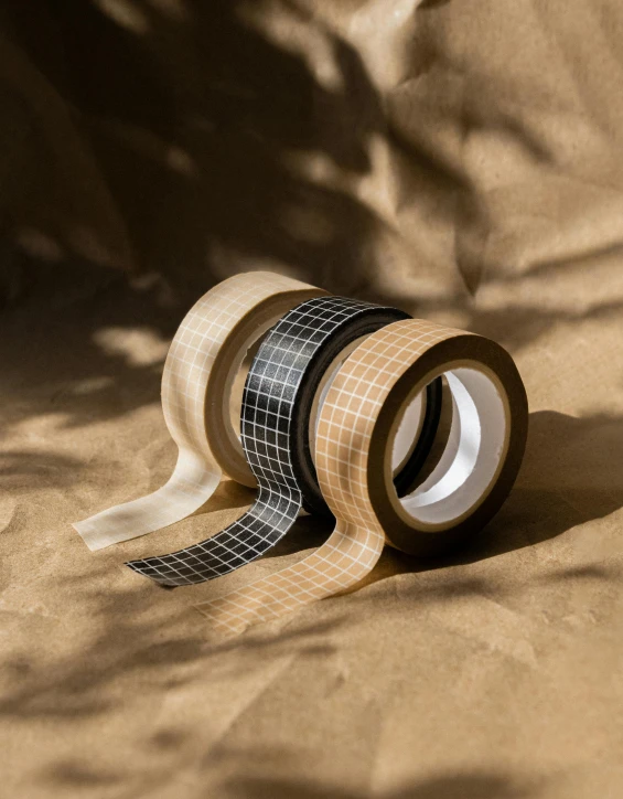 a roll of cloth tape is laying on the floor