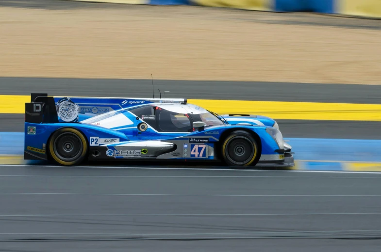 a racing car driving on a race track