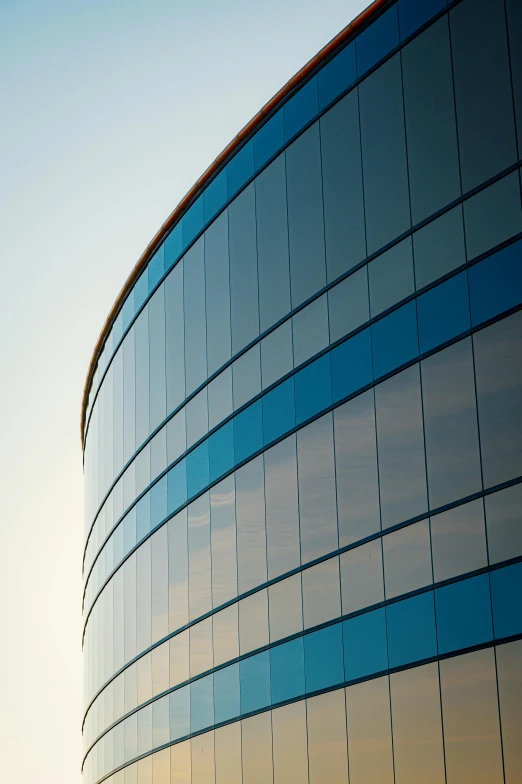 the facade of a building that looks like it's made of glass