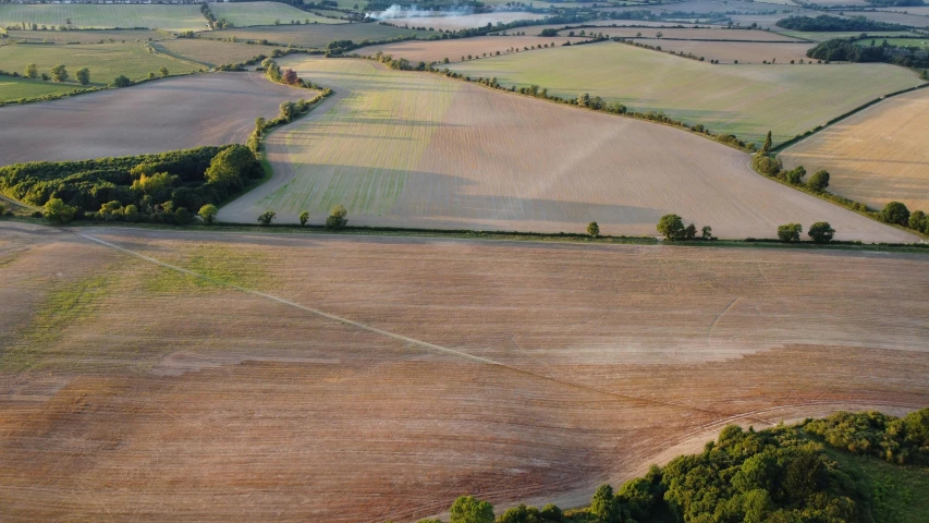 an image of an aerial view of an agricultural land