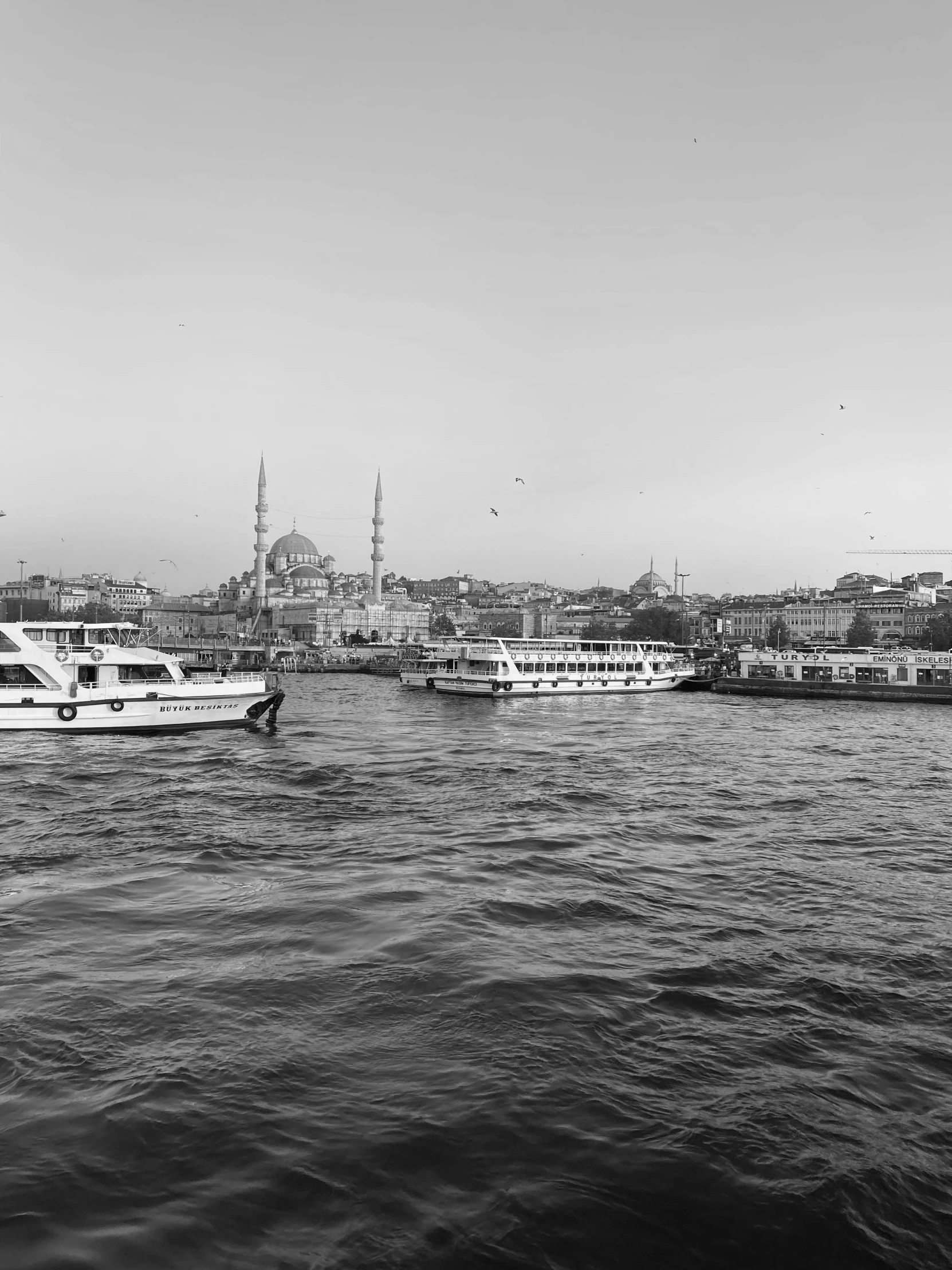 a number of boats near one another in the water