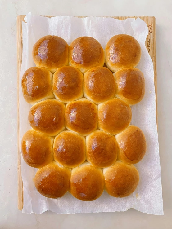 a number of baked items on a tray