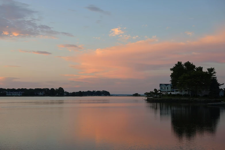 a house that is next to a body of water