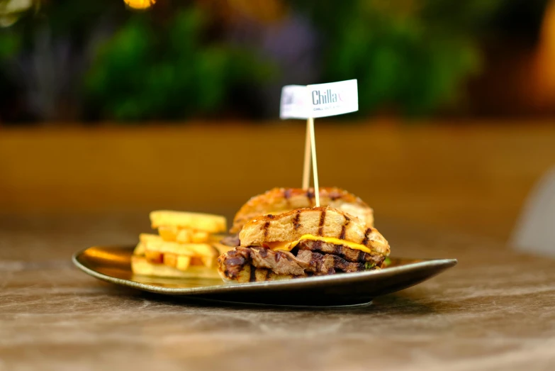 a plate of food with some kind of food on top