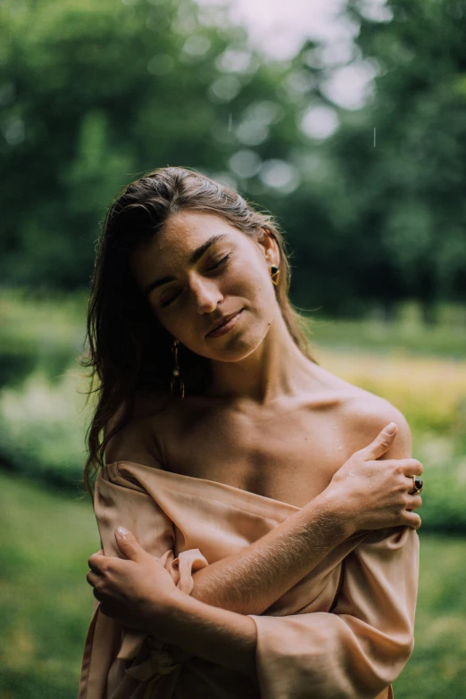 a young woman is posing for a picture