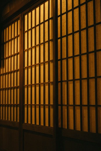 a window made out of various bars of glass