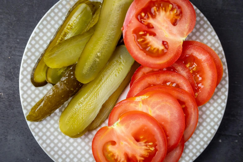 the vegetables on the plate are ready to be eaten