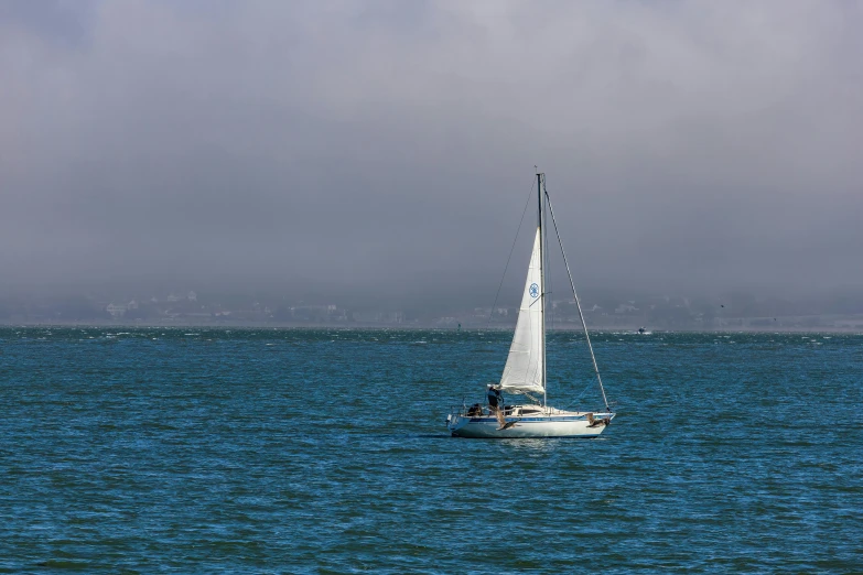 an image of a sail boat in the water