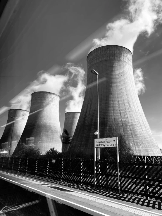 a cooling plant on top of a bridge