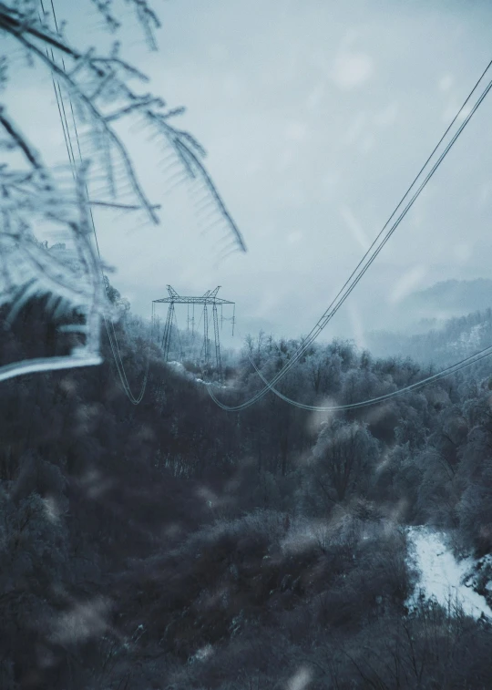 the view from the window on a train moving in the same direction