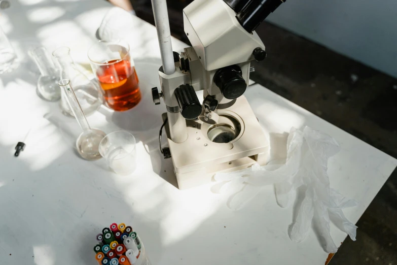 a table topped with different kinds of glasses