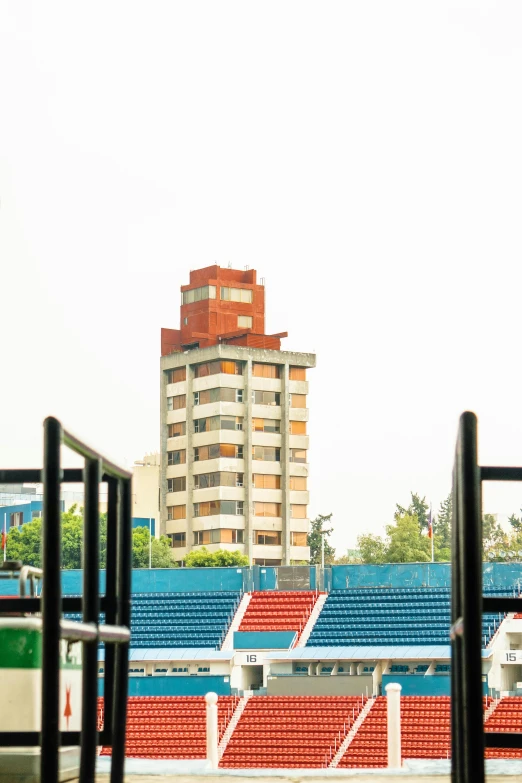 a po taken from the bottom of a large arena