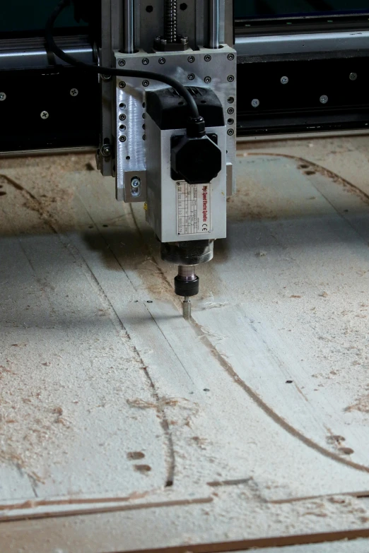 drilling hole on the ground being built by a machine