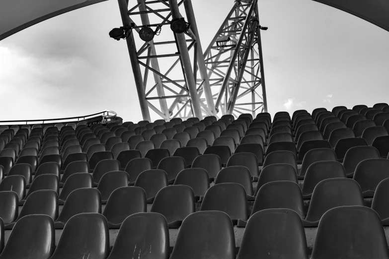 many empty seats in an empty arena