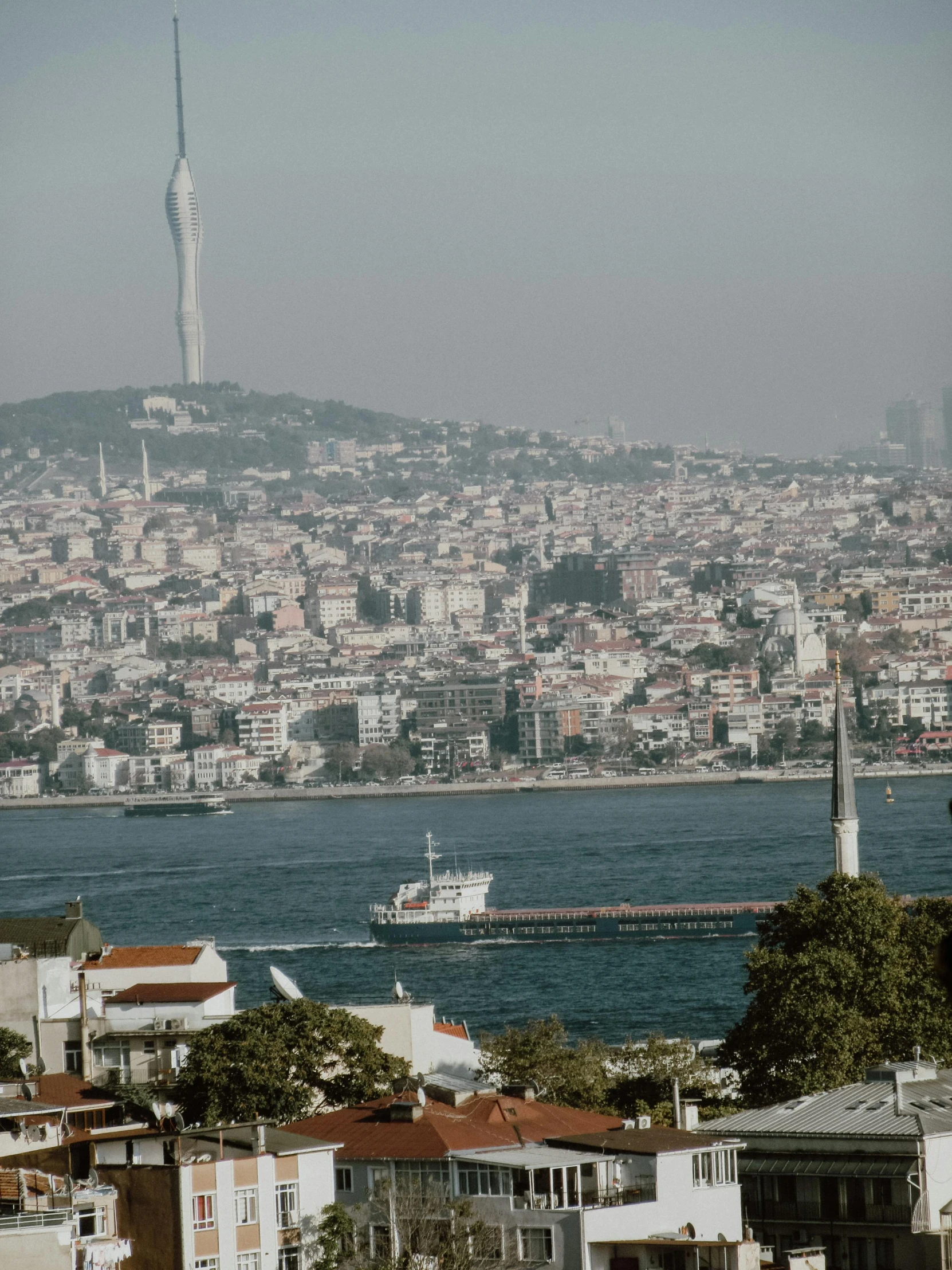 a harbor filled with boats on top of a body of water