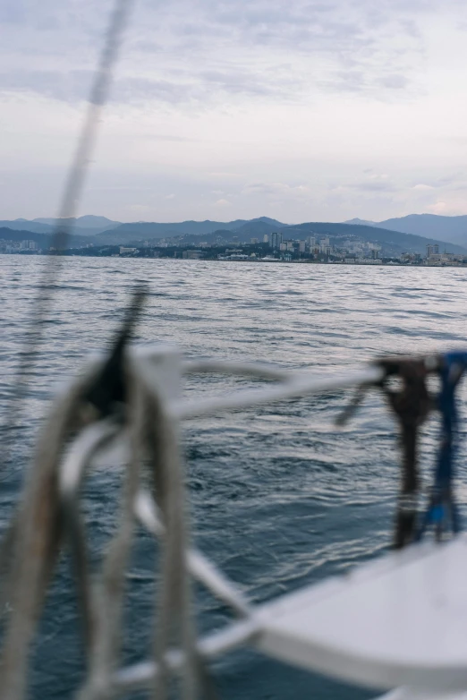 this po shows the view of some people on a boat