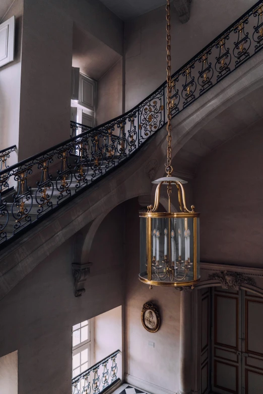 the stairs and stairwells in this old building are quite ornate