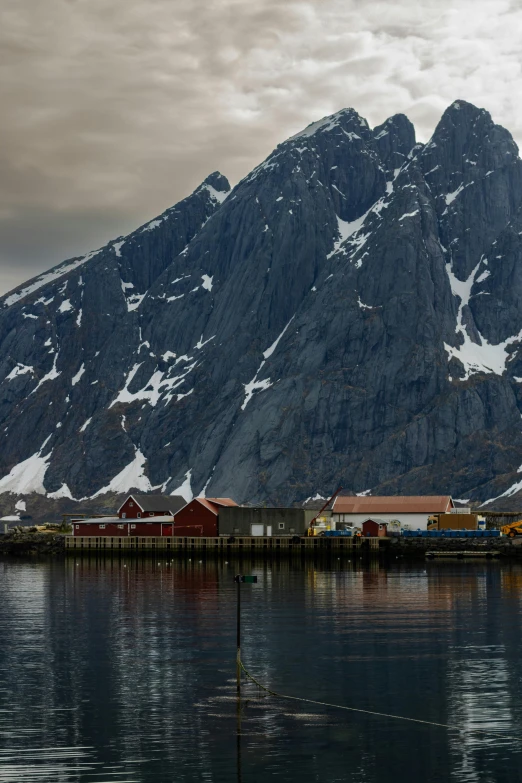 many snow covered mountains are shown in the background