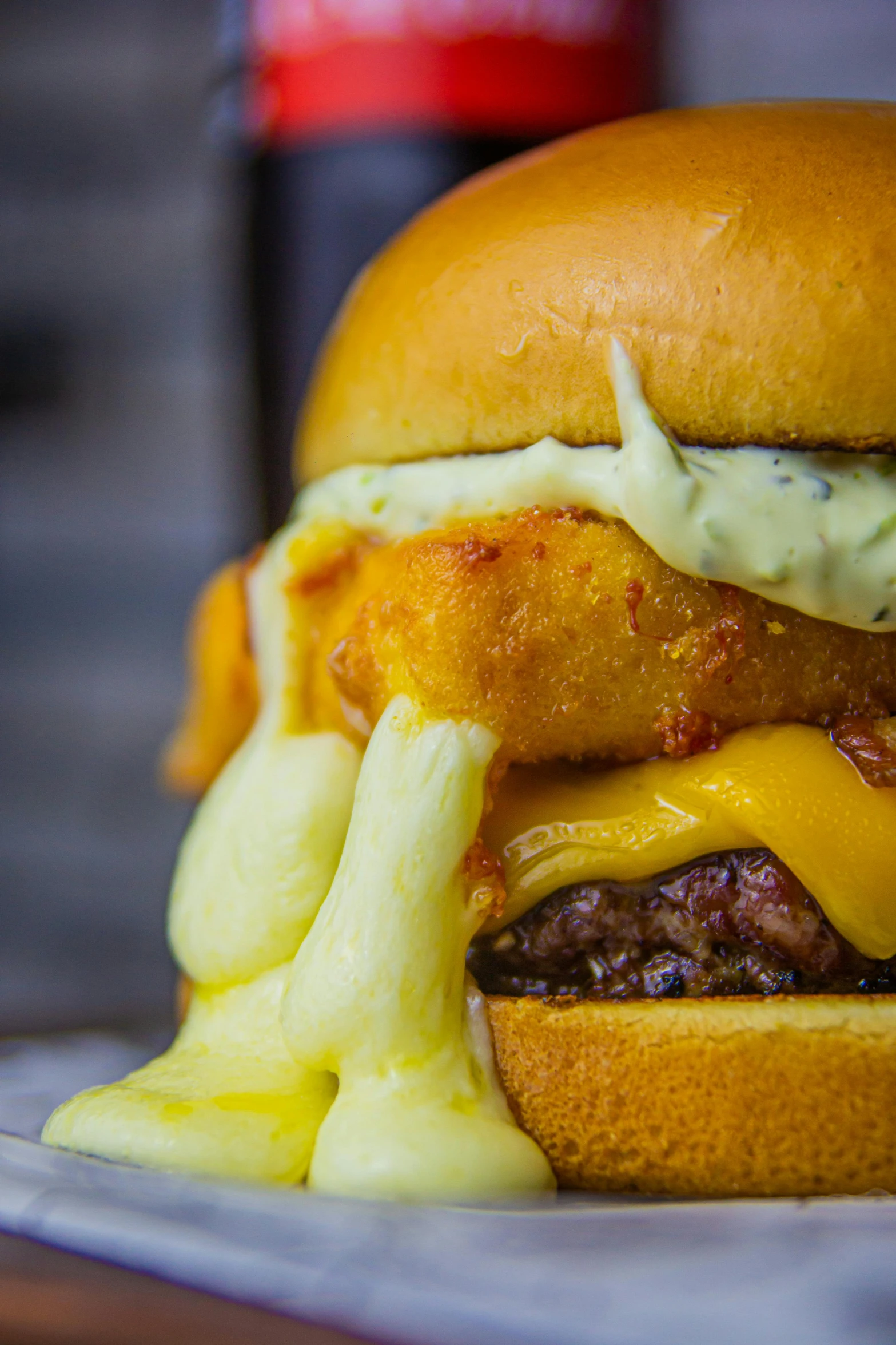 a cheeseburger with fries sits on the plate