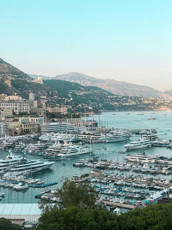 a very nice marina with a lot of boats