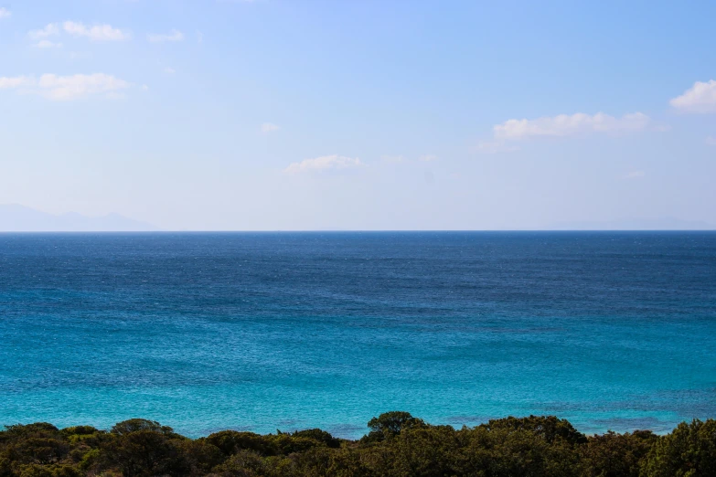 the view of a boat off in the distance