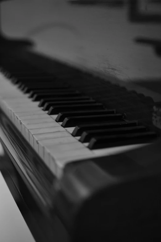 a closeup s of a piano