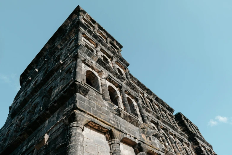 a very old tower made out of stone