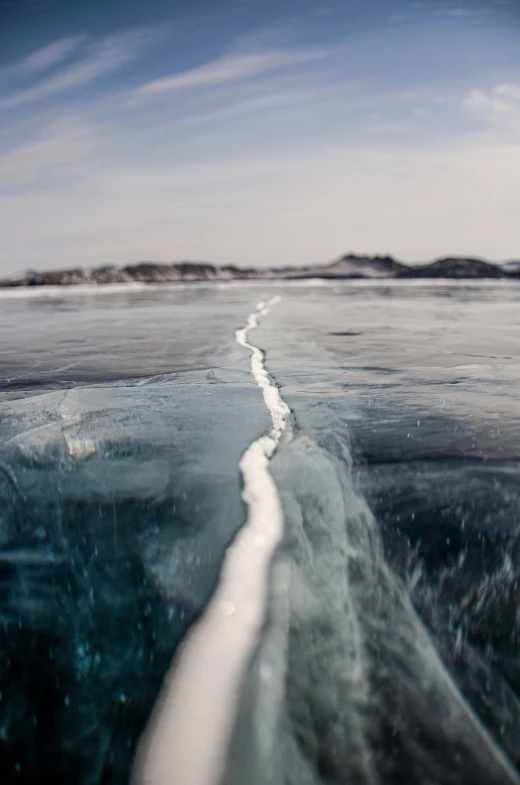 there is a water view from the front of the boat