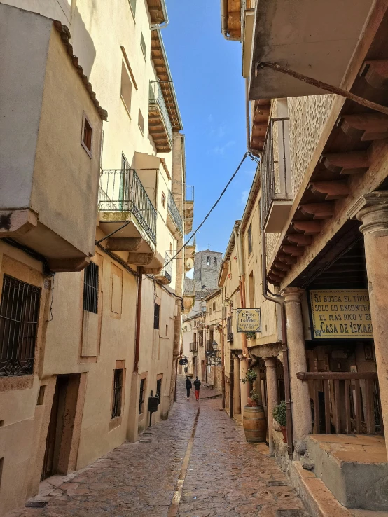 an old alley in the historic part of toledo