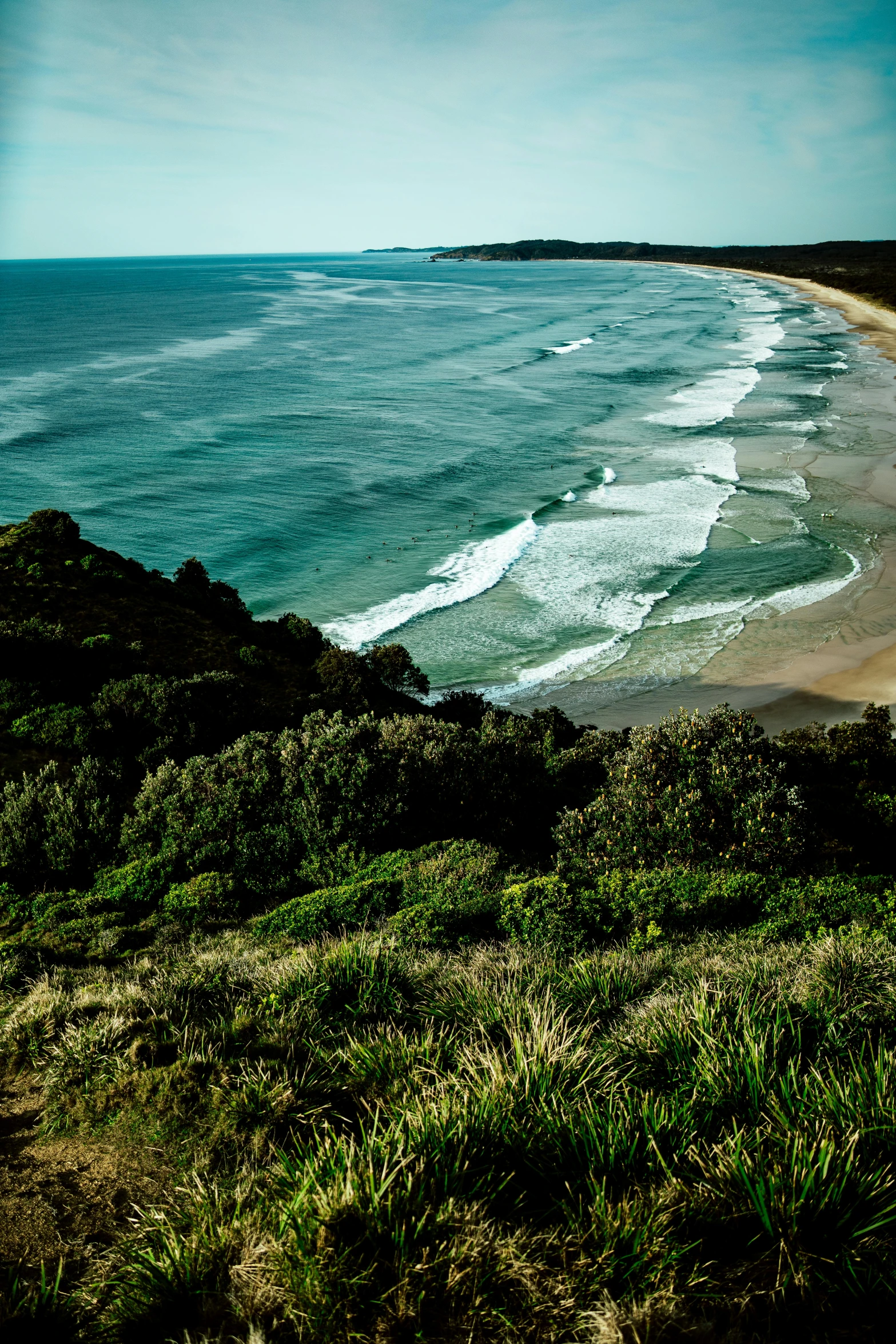 this is a view of a beach and water