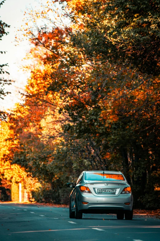 a car parked on the side of the road