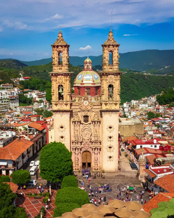 an image of a city with many tall buildings