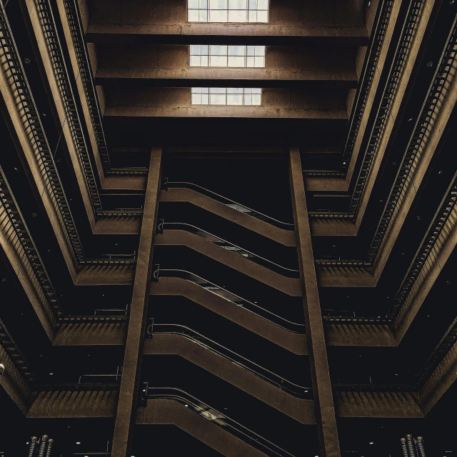 the top of a tall building with several floors