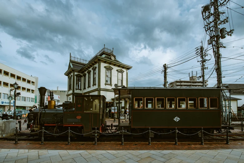 a train that is sitting on the tracks