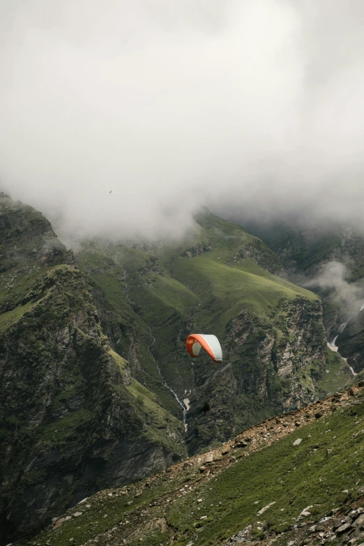 a parachute that is floating in the air