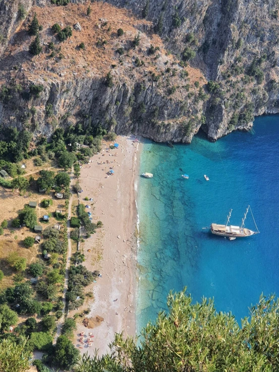 a very pretty beach by some big water