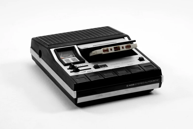 a vintage video cassette player with a single player