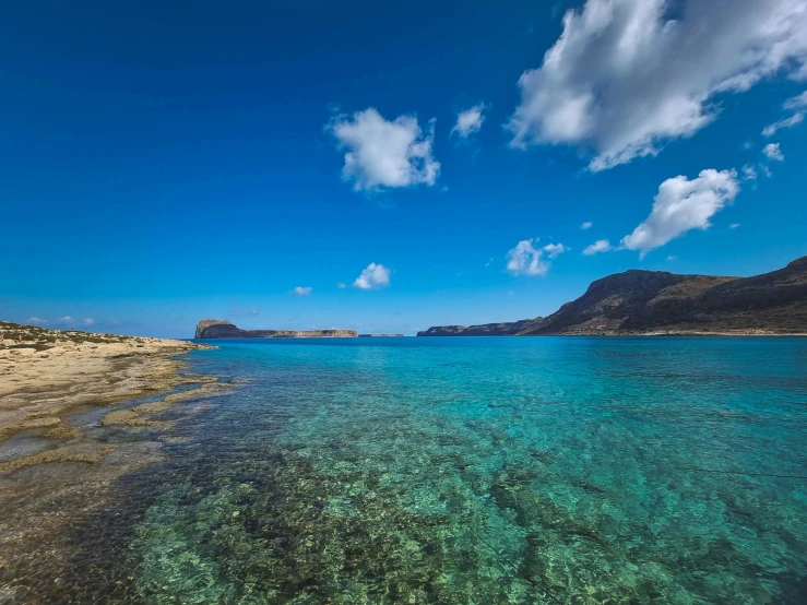 the blue water is the most important part of this beach