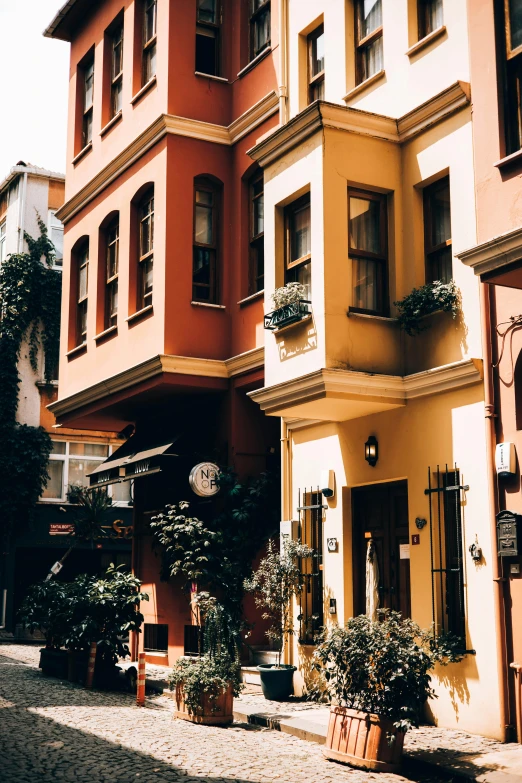 this is an image of a street with a building