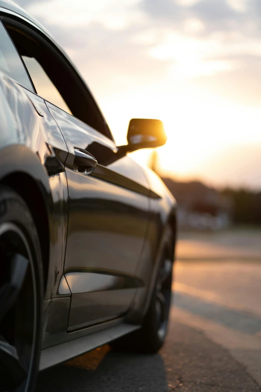 a close up s of a car with it's rear lights on